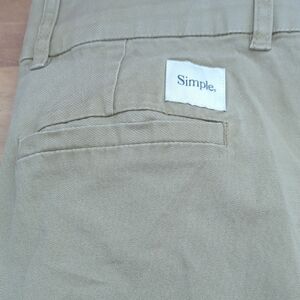 Simple Khaki Men's Chinos